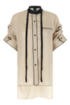 berta shirt in crinkled satin-effect fabric