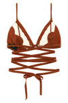anna triangle bra in silk