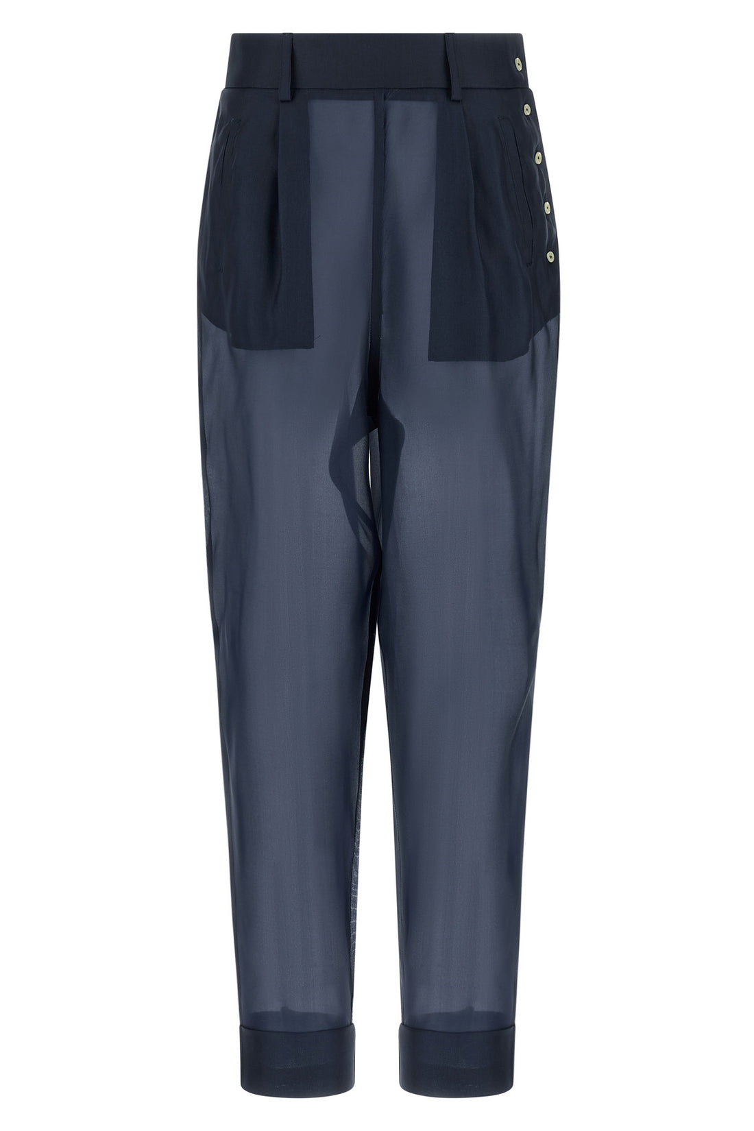 MAISON JEJIA 40 giulio semi-transparent silk trousers
