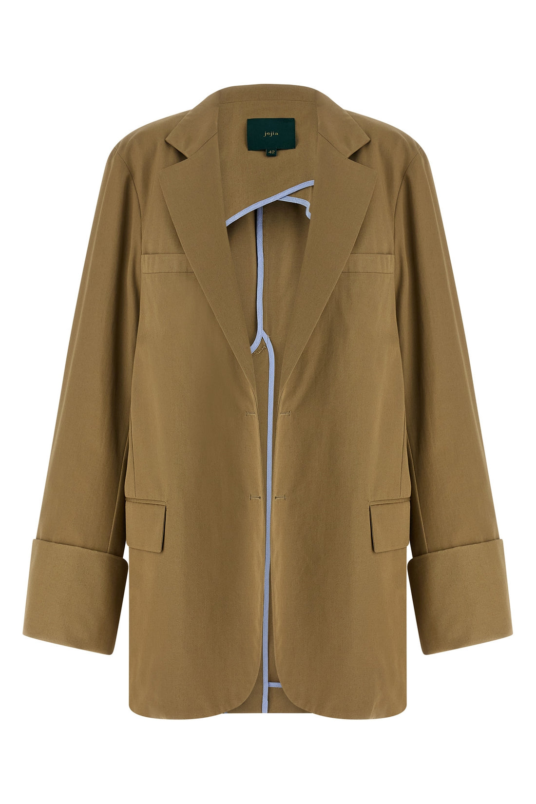 MAISON JEJIA 38 birkin single-breasted deconstructed cotton blazer