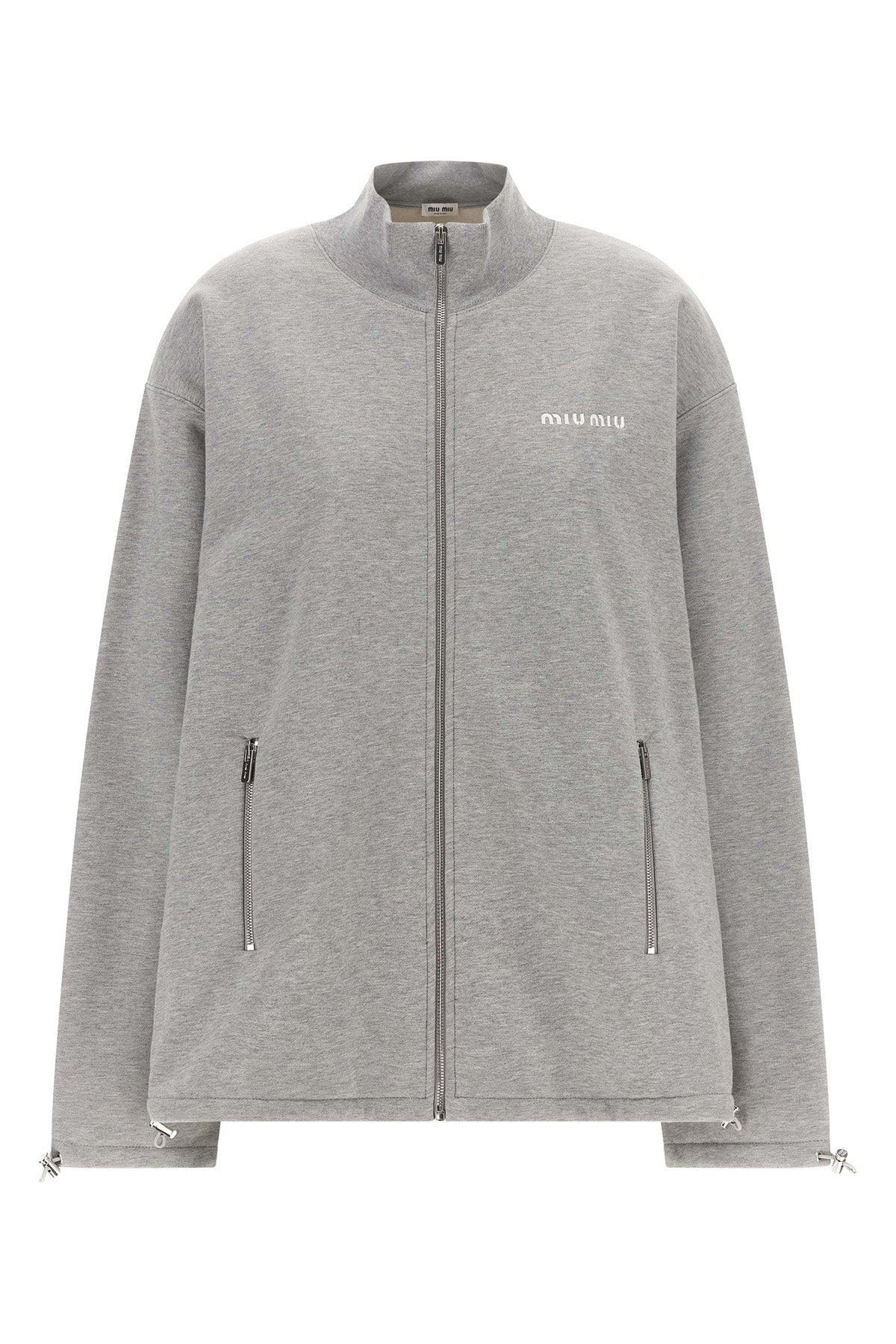 the miu miu sweatshirt redefines the codes of casual dress through a sartorial c