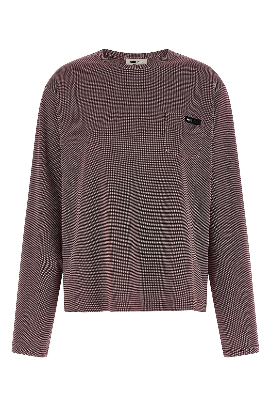 MIU MIU M striped jacquard jersey t-shirt