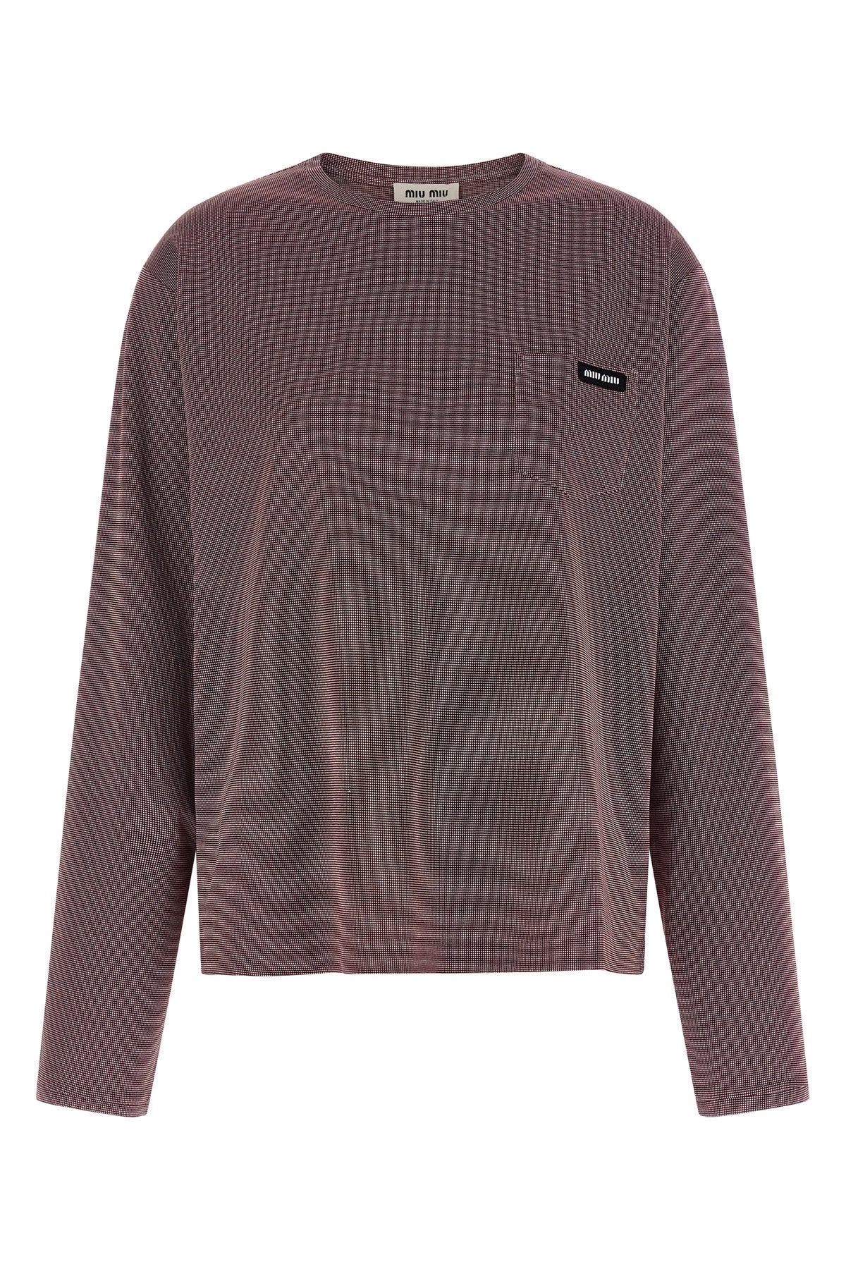 striped jacquard jersey t-shirt