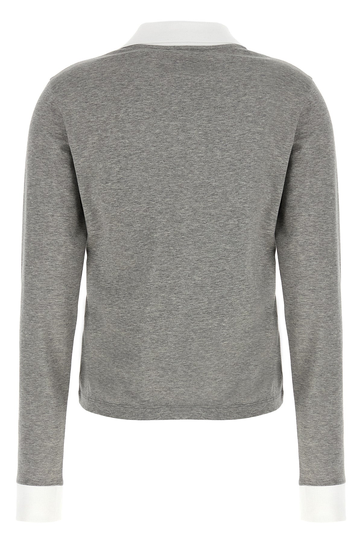 mélange cotton jersey polo shirt