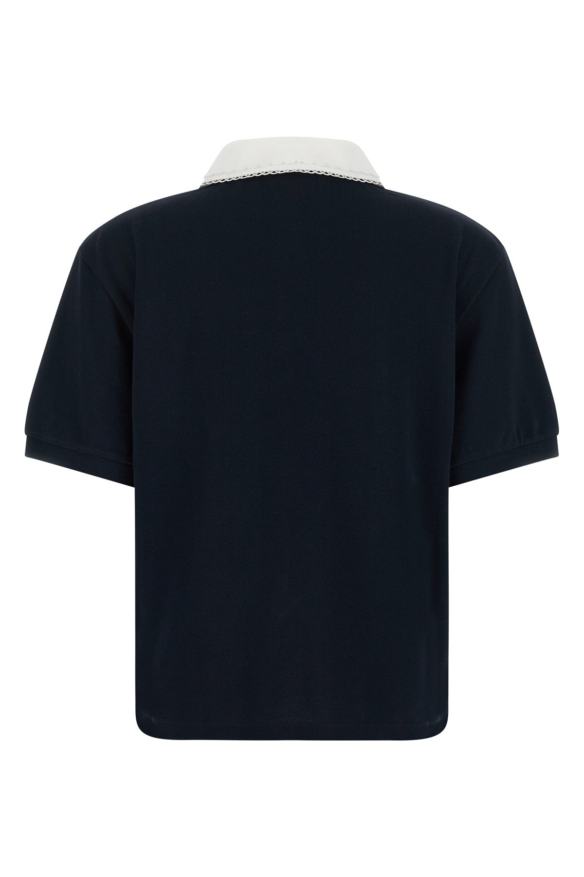 the miu miu cotton piqué polo shirt redefines casual dress codes through meticul