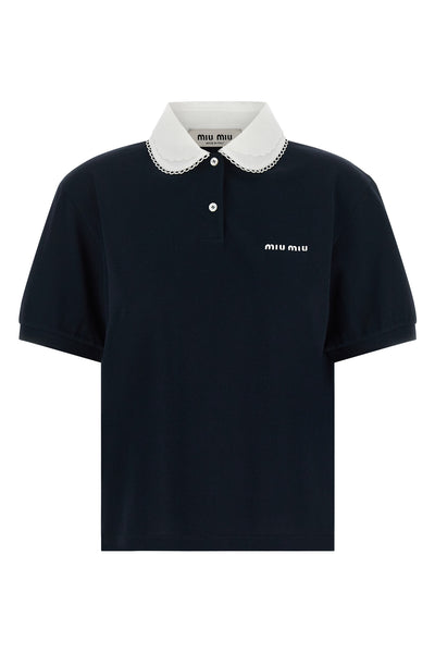 the miu miu cotton piqué polo shirt redefines casual dress codes through meticul
