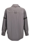 snap front ripstop nylon overshirt