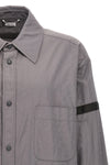 snap front ripstop nylon overshirt