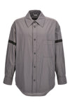 snap front ripstop nylon overshirt