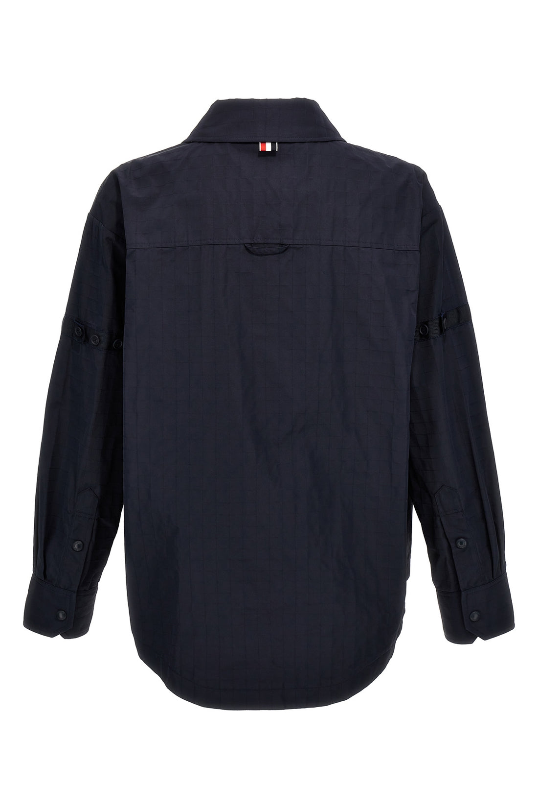 THOM BROWNE 3 snap front ripstop nylon overshirt