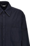 snap front ripstop nylon overshirt