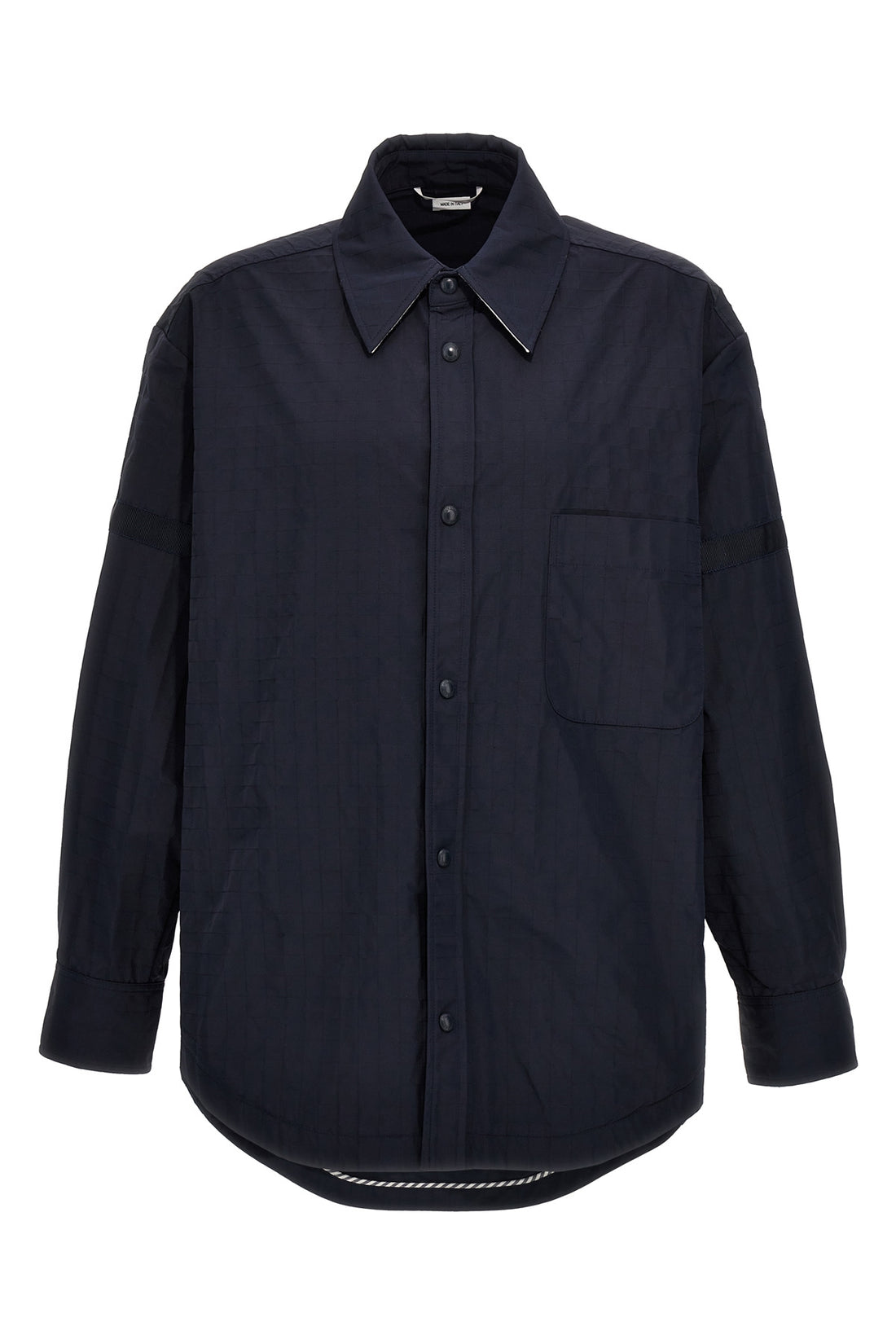 THOM BROWNE 3 snap front ripstop nylon overshirt