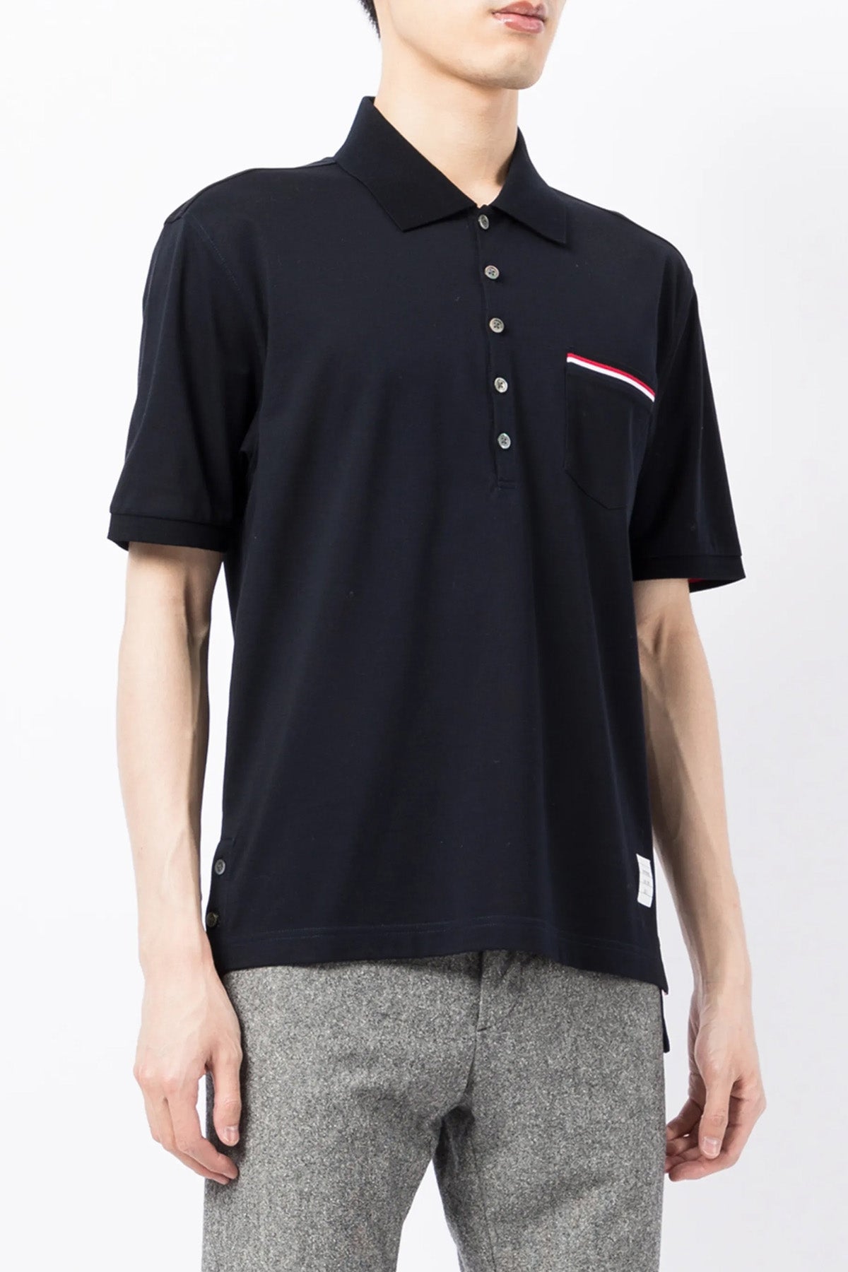 piqué cotton polo shirt
