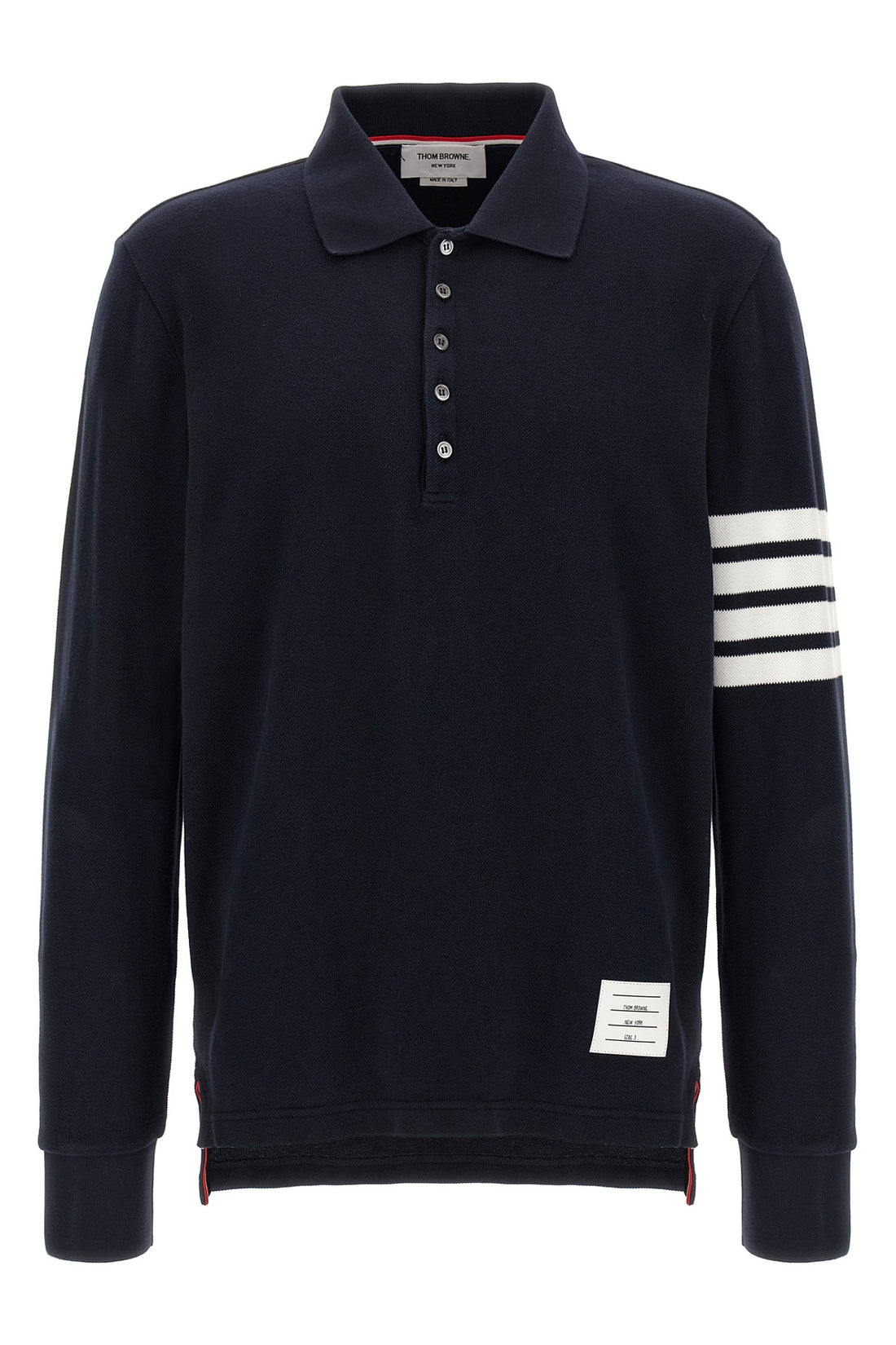THOM BROWNE 1 cotton piqué polo shirt