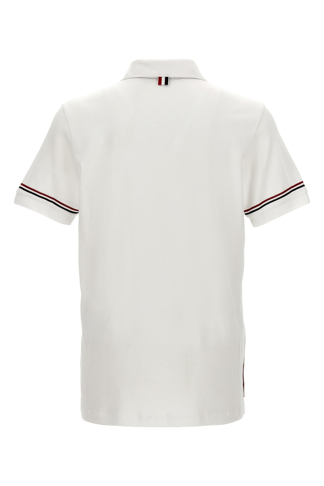 THOM BROWNE 4 piqué cotton polo shirt