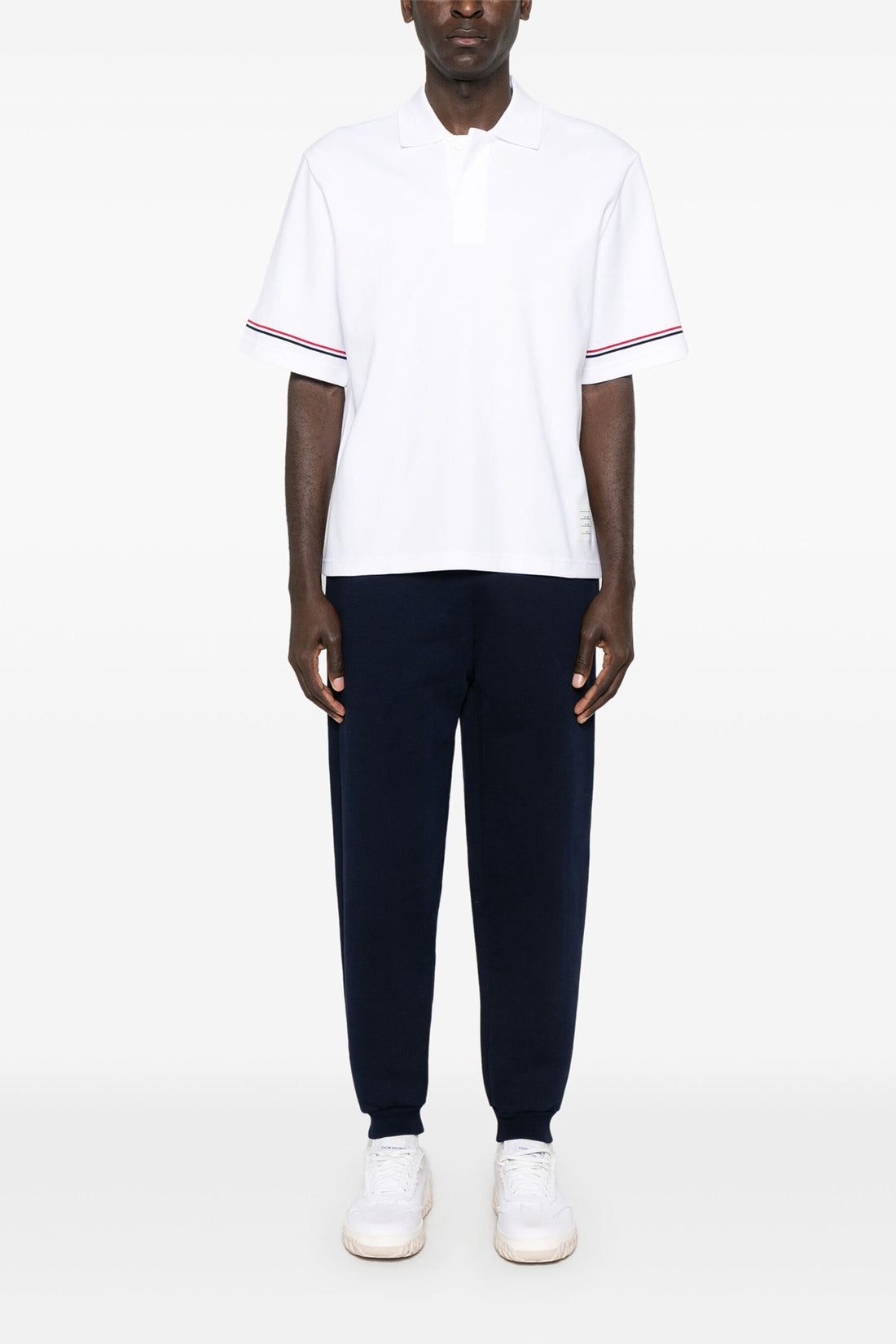 THOM BROWNE 1 rugby cotton polo shirt