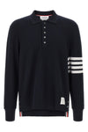 textured piqué cotton polo shirt