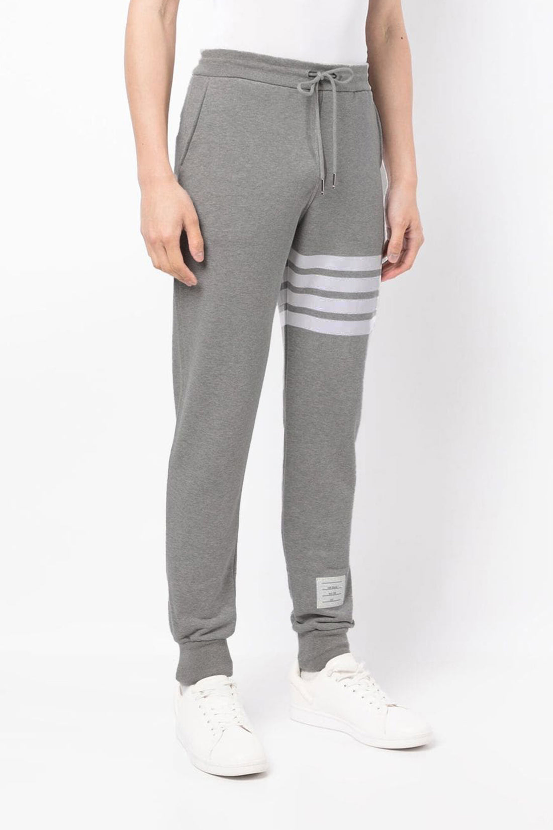 THOM BROWNE 5 4 bar cotton joggers