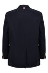 single-breasted wool seersucker blazer