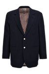 single-breasted wool seersucker blazer
