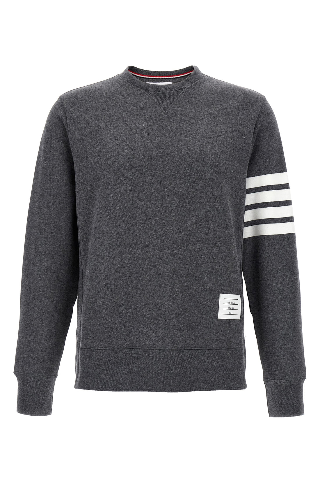 THOM BROWNE 2 classic loopback 4-bar brushed cotton sweatshirt