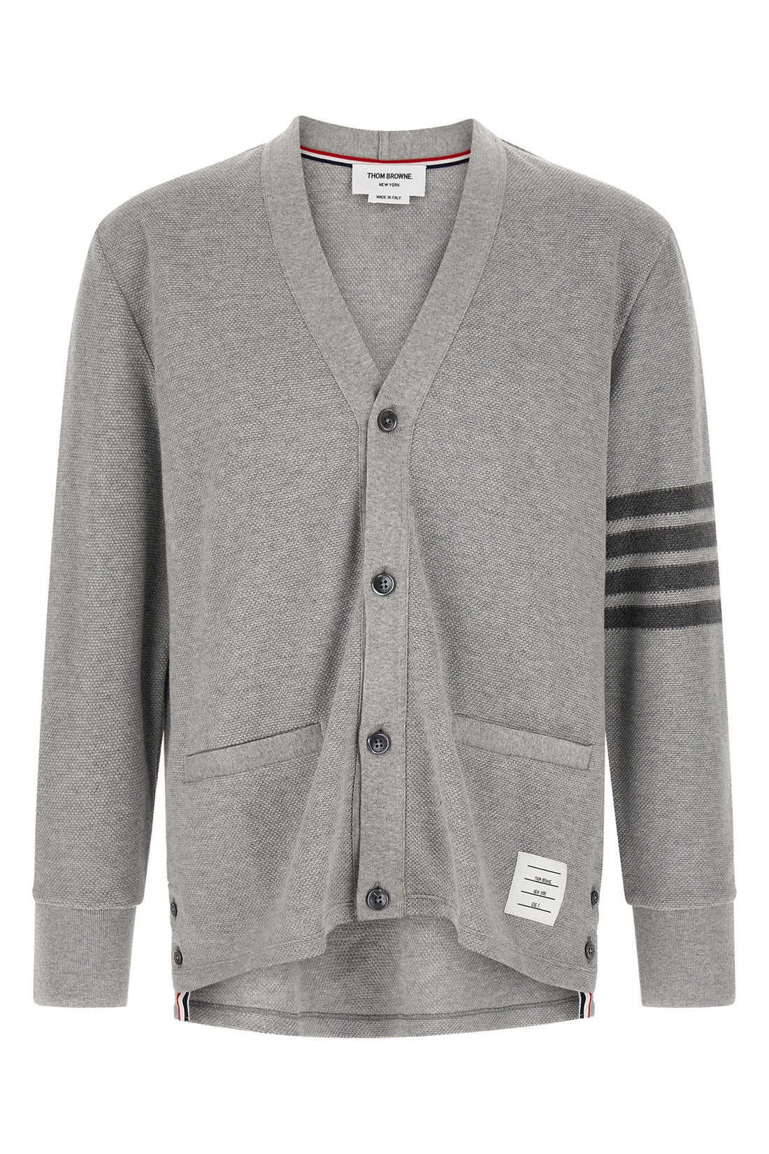 THOM BROWNE 4 honeycomb cotton cardigan