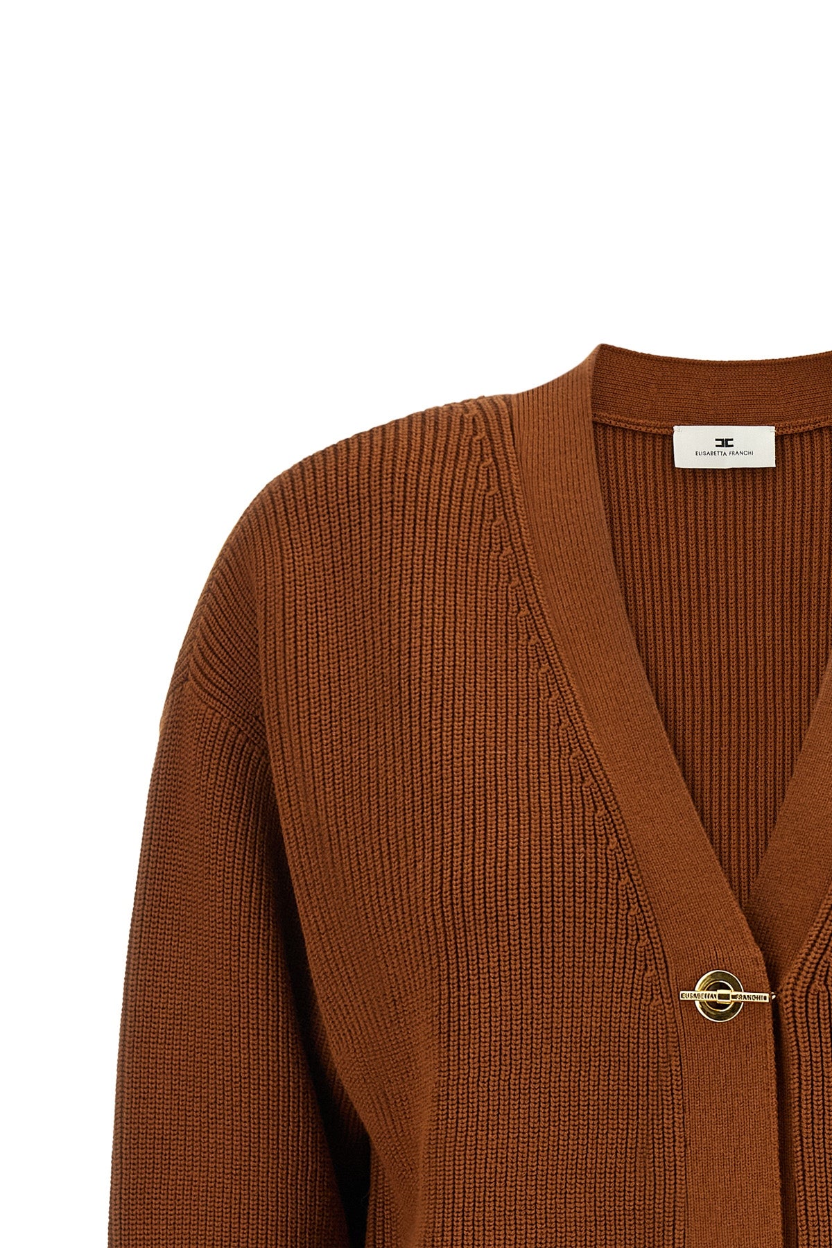 the elisabetta franchi tricot cardigan defines contemporary knitwear through a r