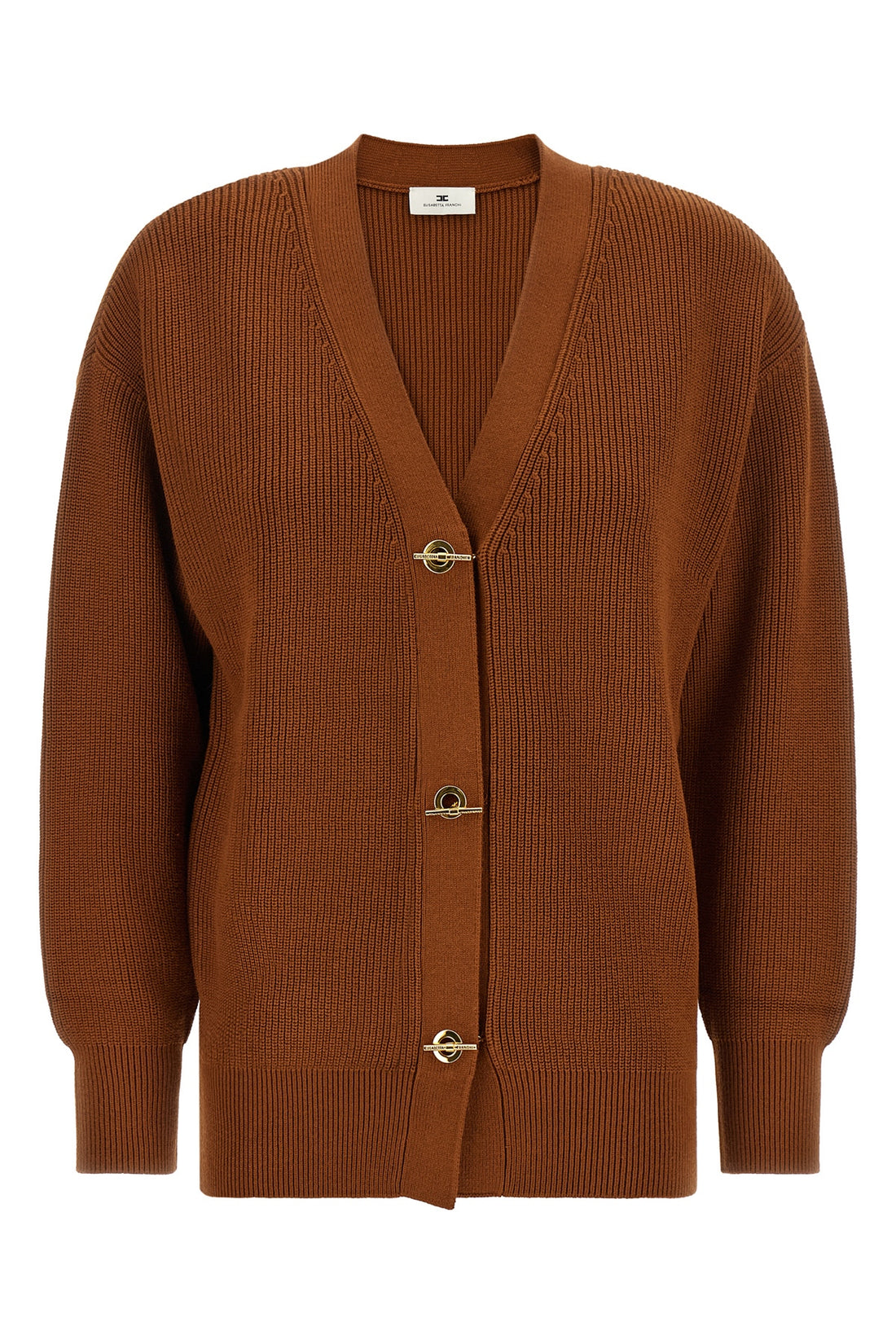 ELISABETTA FRANCHI 40 the elisabetta franchi tricot cardigan defines contemporary knitwear through a r