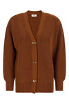 the elisabetta franchi tricot cardigan defines contemporary knitwear through a r