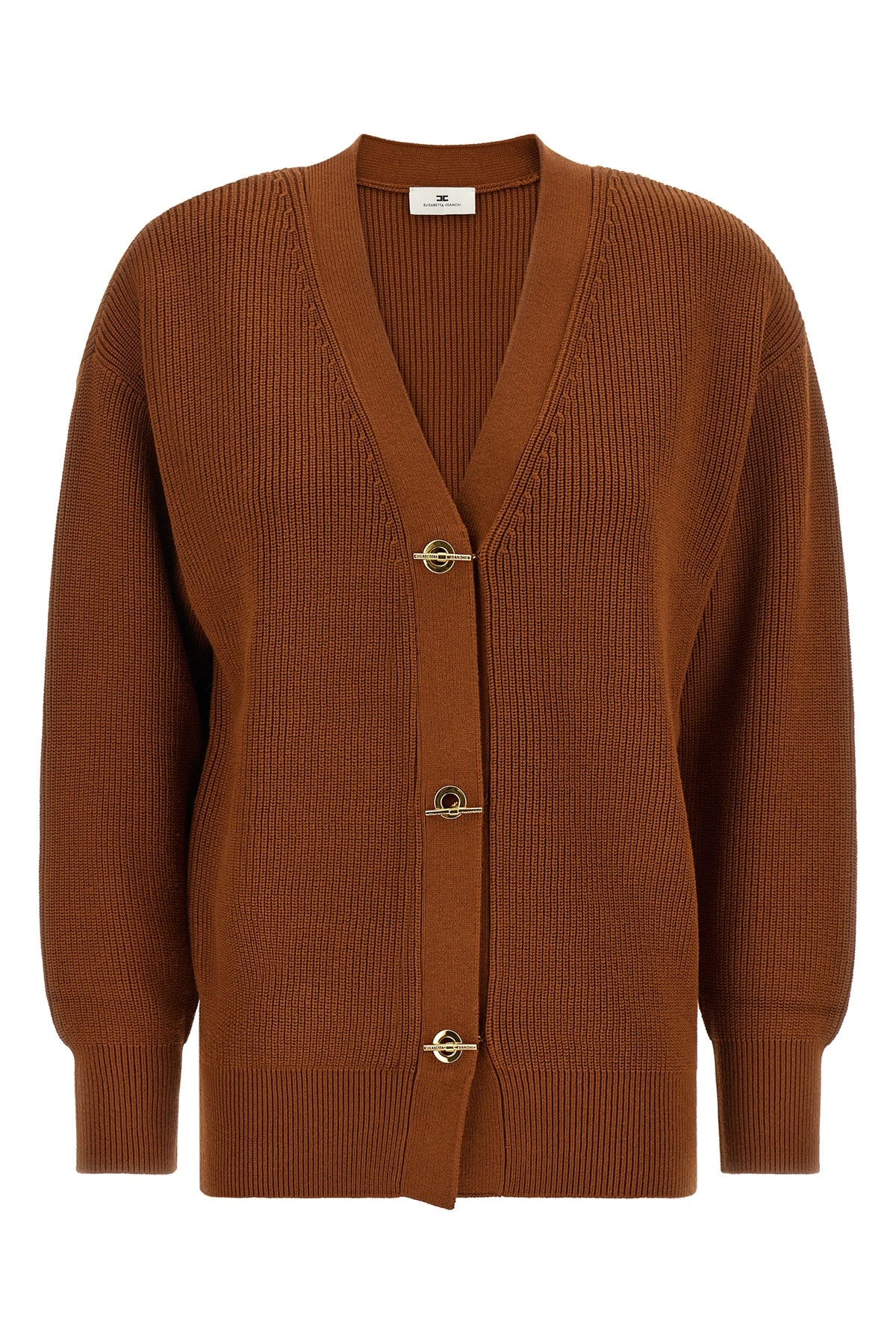 the elisabetta franchi tricot cardigan defines contemporary knitwear through a r