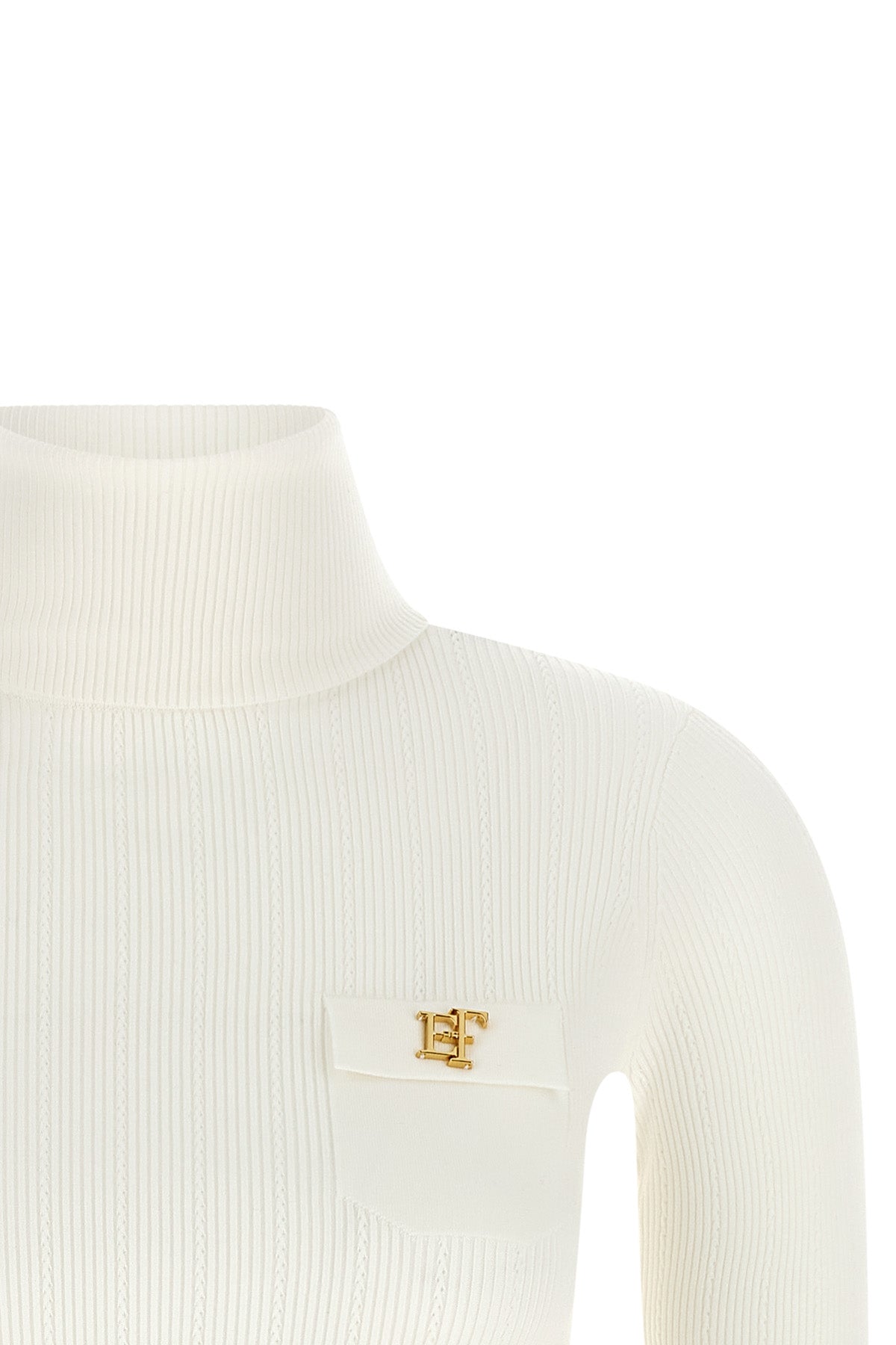 the elisabetta franchi turtleneck sweater defines a new concept of everyday luxu