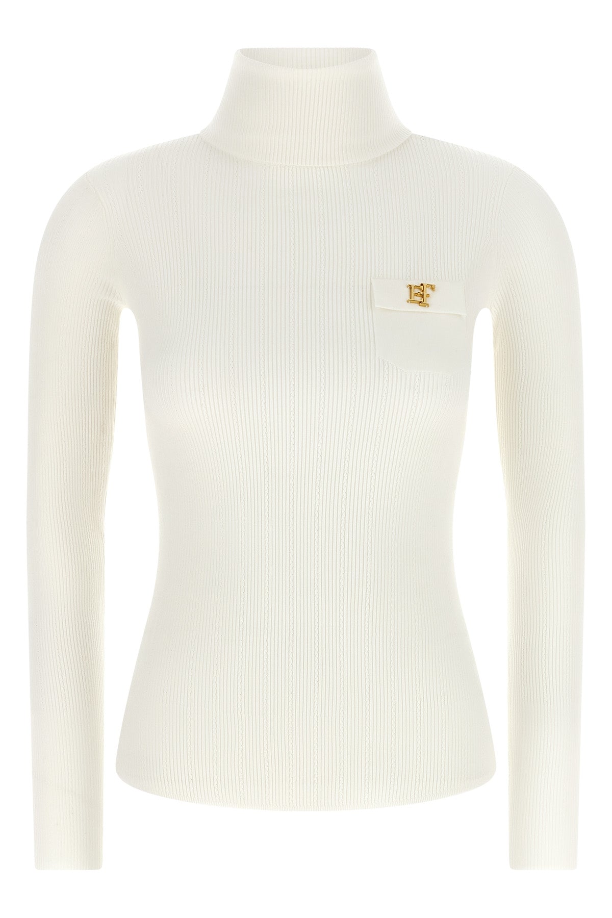 the elisabetta franchi turtleneck sweater defines a new concept of everyday luxu