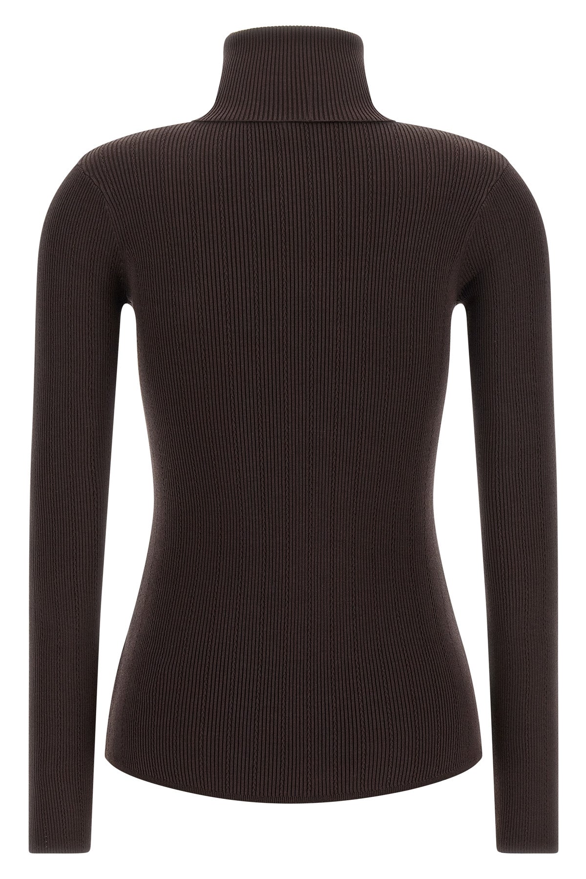 the elisabetta franchi high neck sweater defines an essential model through a ri