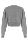the elisabetta franchi cropped cardigan in wool and cashmere blend stands out fo