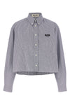 checkered cotton poplin shirt