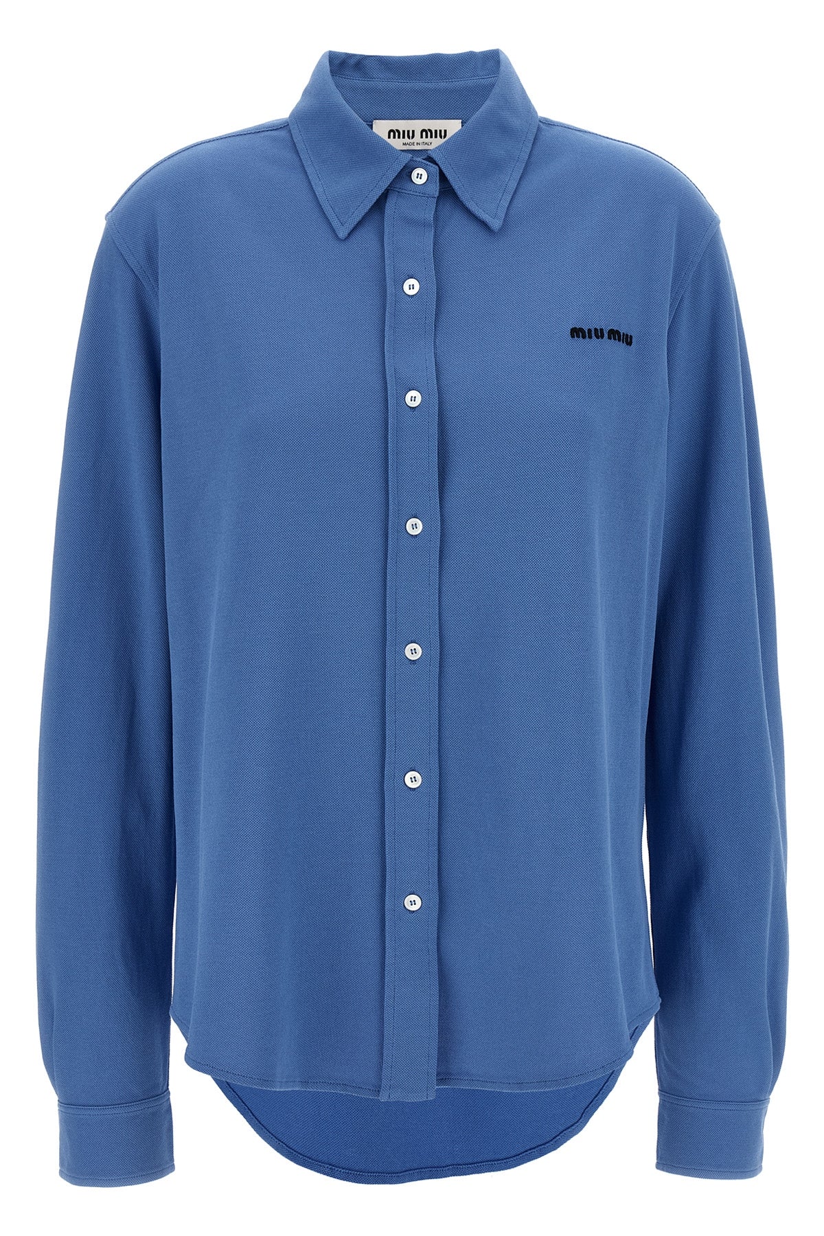 piqué cotton shirt