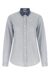 the miu miu pure cotton shirt redefines the codes of classic tailoring through a