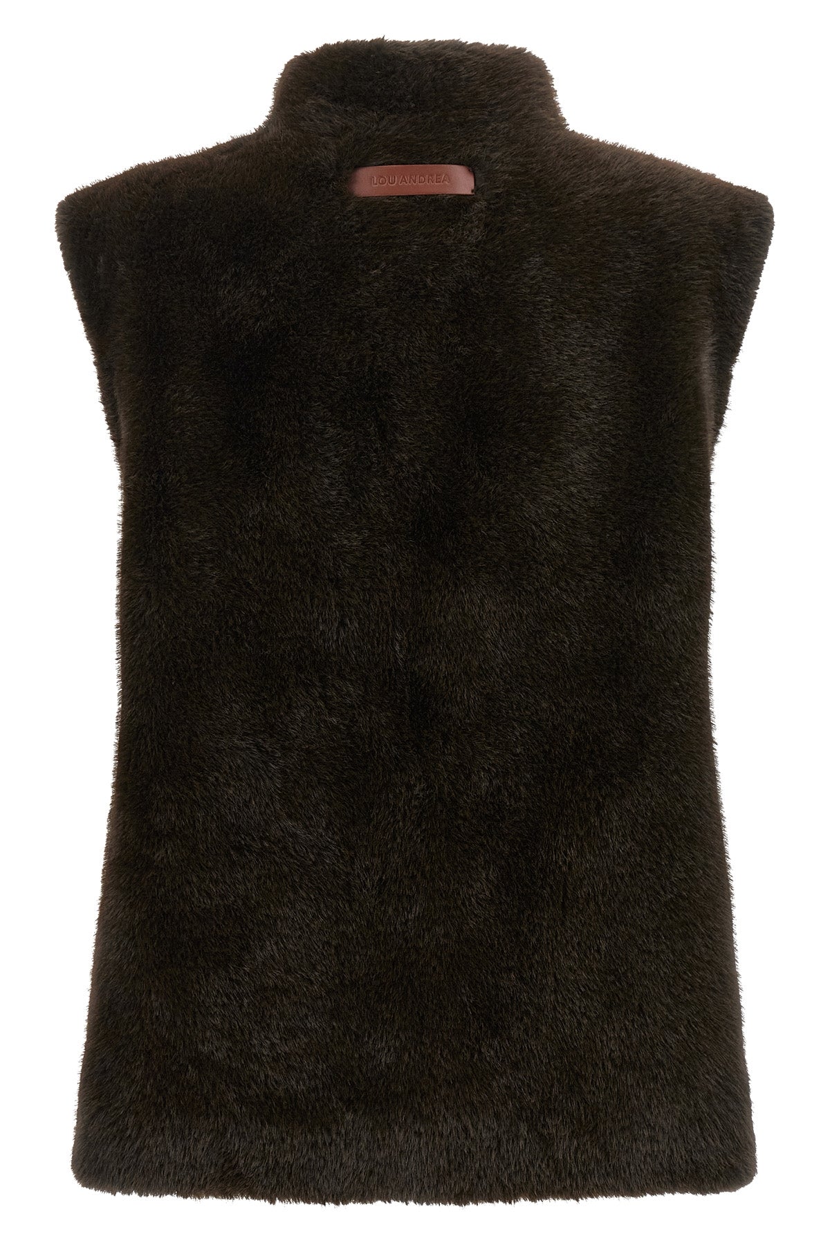 the lou andrea vest redefines the volumes of the contemporary wardrobe through a