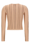 the elisabetta franchi cardigan redefines everyday elegance through a tight silh