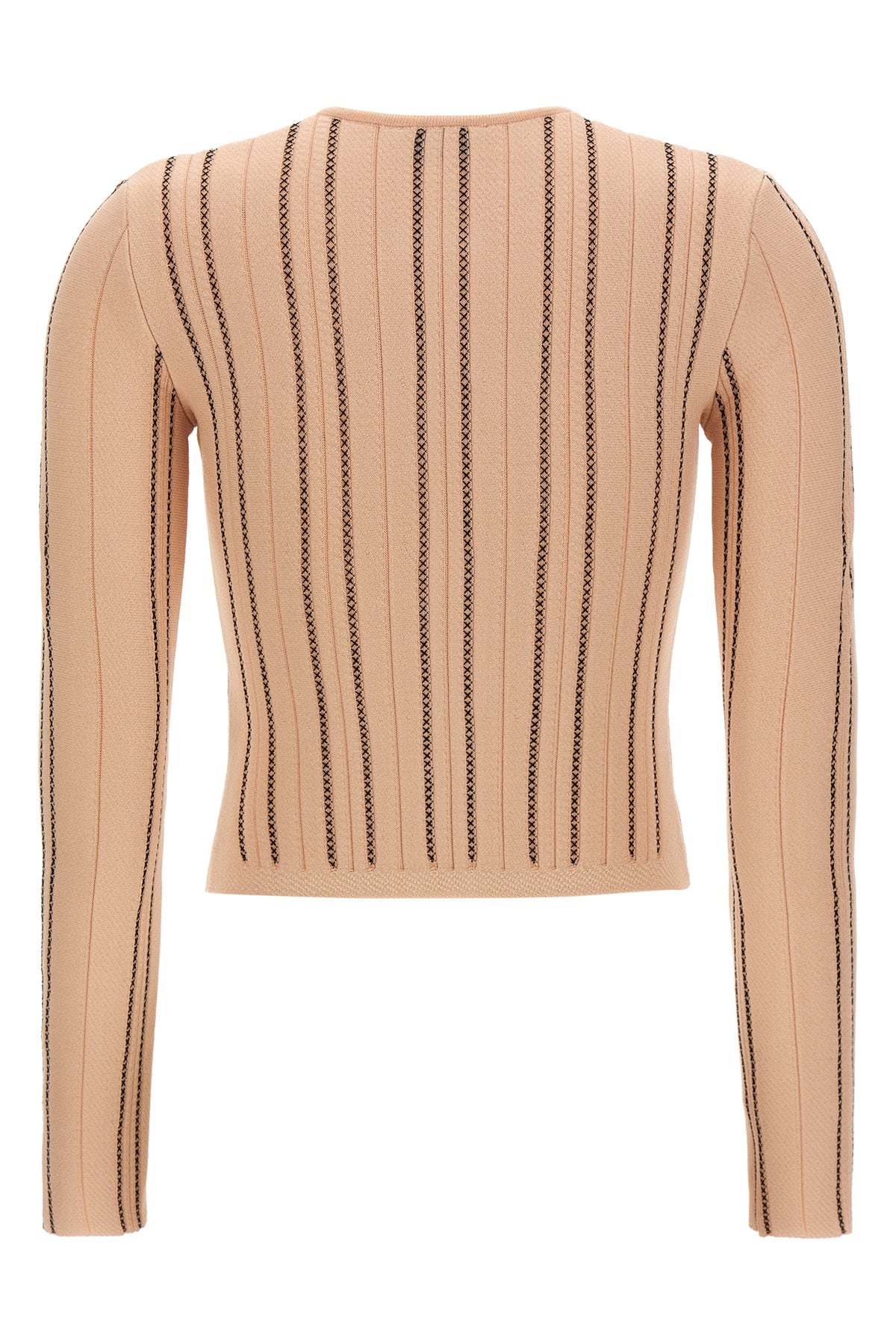 the elisabetta franchi cardigan redefines everyday elegance through a tight silh