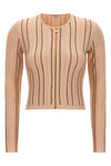 the elisabetta franchi cardigan redefines everyday elegance through a tight silh