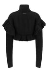 the elisabetta franchi sweater redefines the volumes of contemporary knitwear th