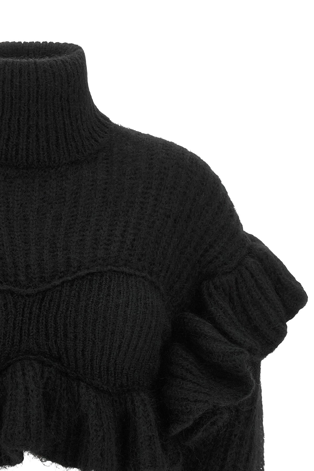 the elisabetta franchi sweater redefines the volumes of contemporary knitwear th