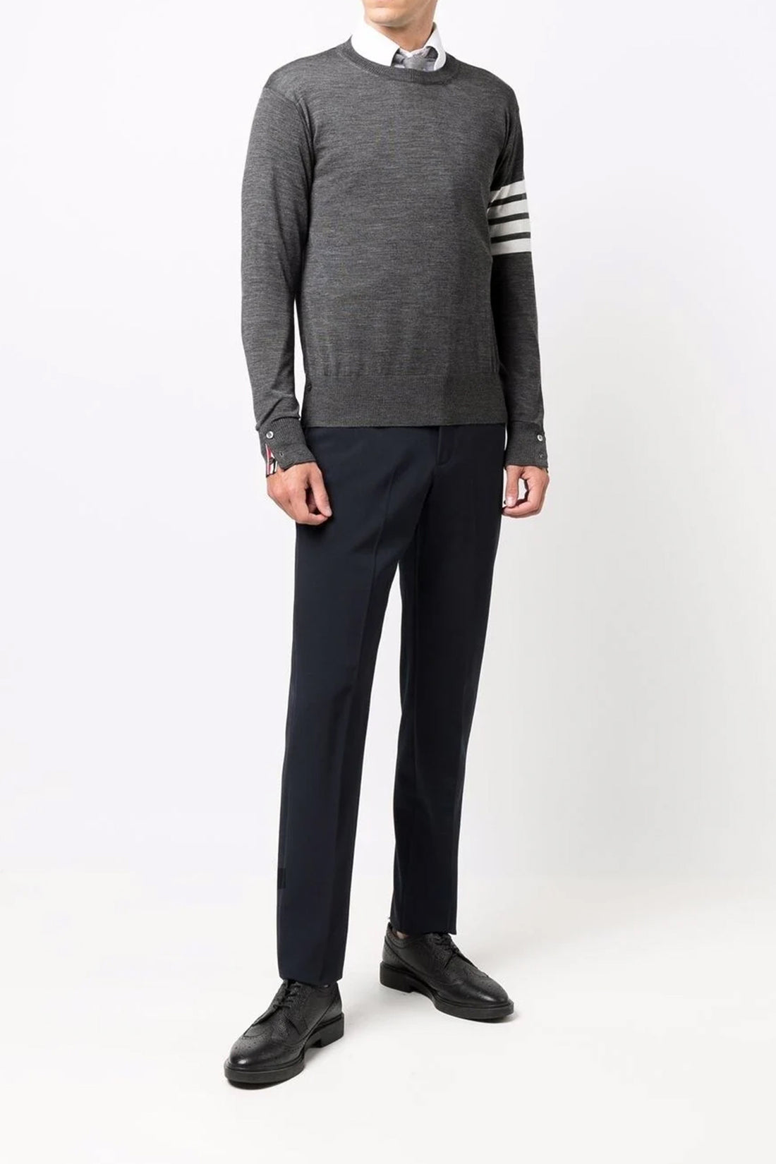 THOM BROWNE 2 4 bar merino wool sweater