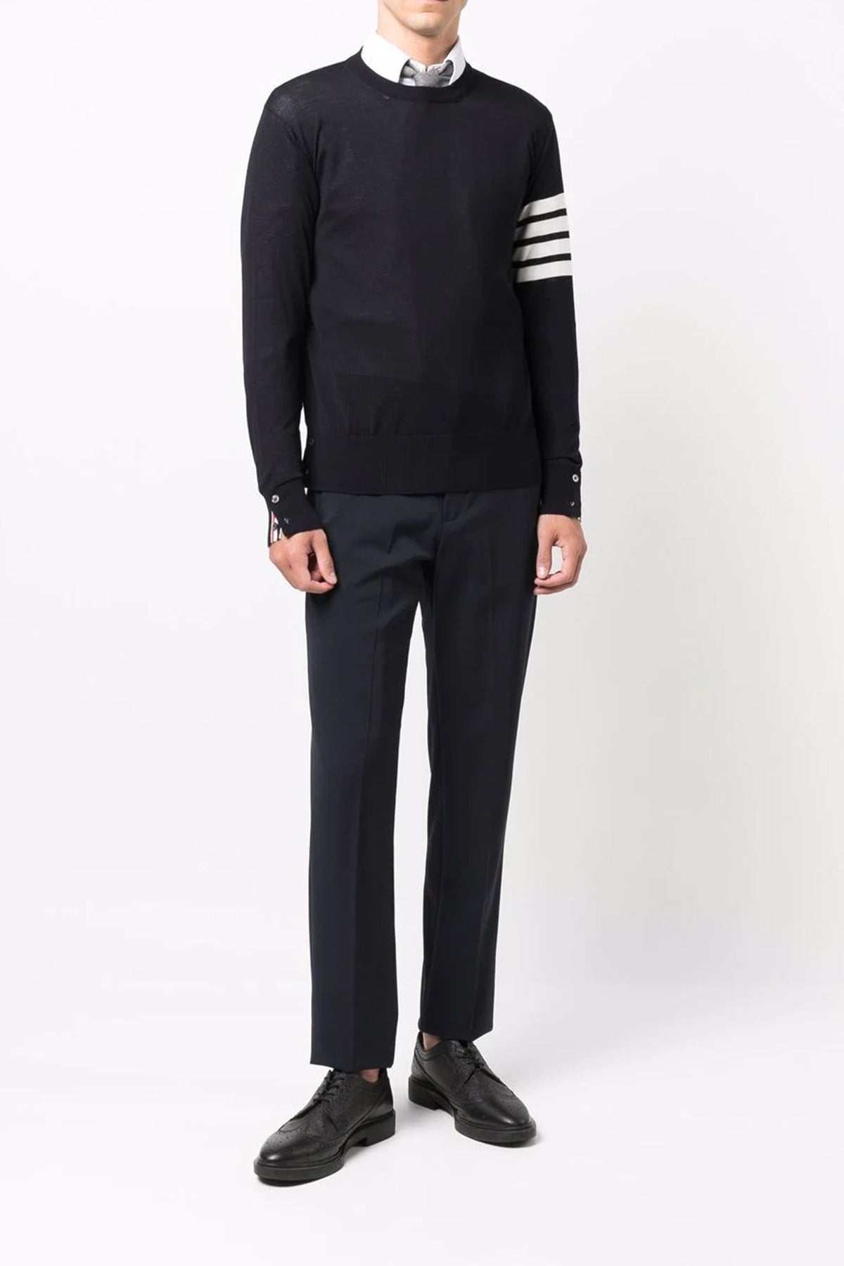 4 bar merino wool sweater