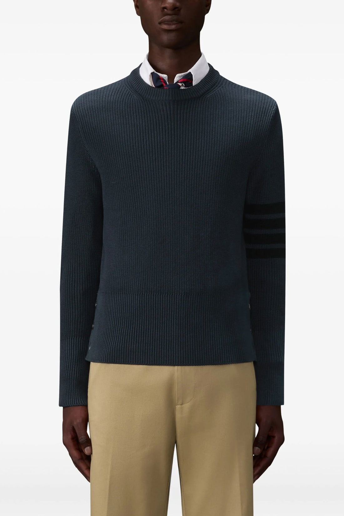 THOM BROWNE 2 knitted cotton sweater