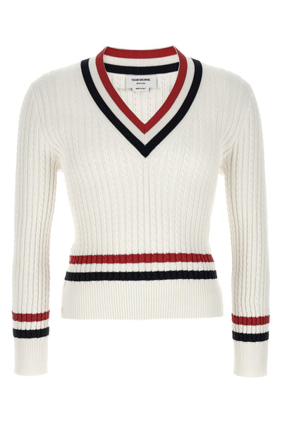 braid cotton sweater