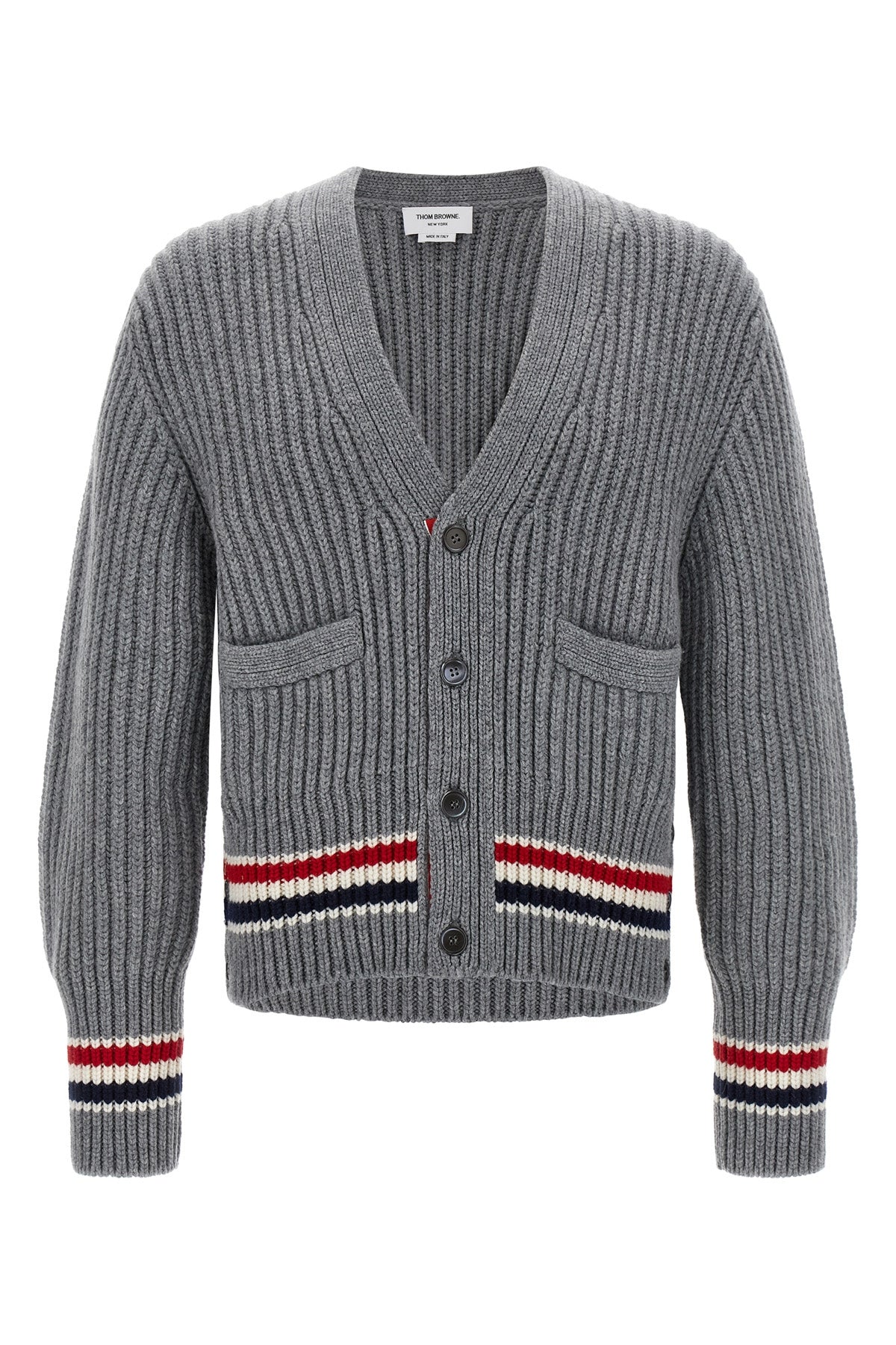 ribbed cashmere cardigan
