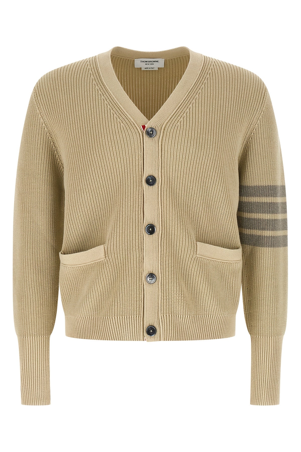 garment dye cotton knit cardigan