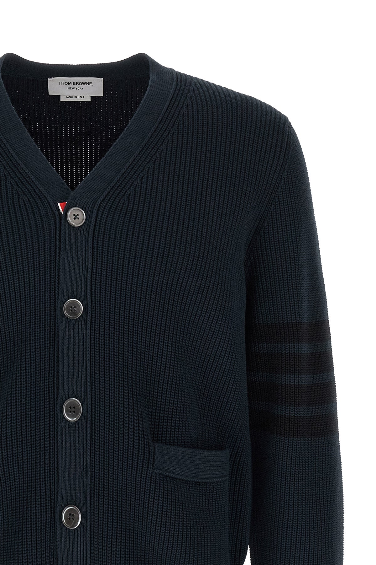 garment dye cotton knit cardigan